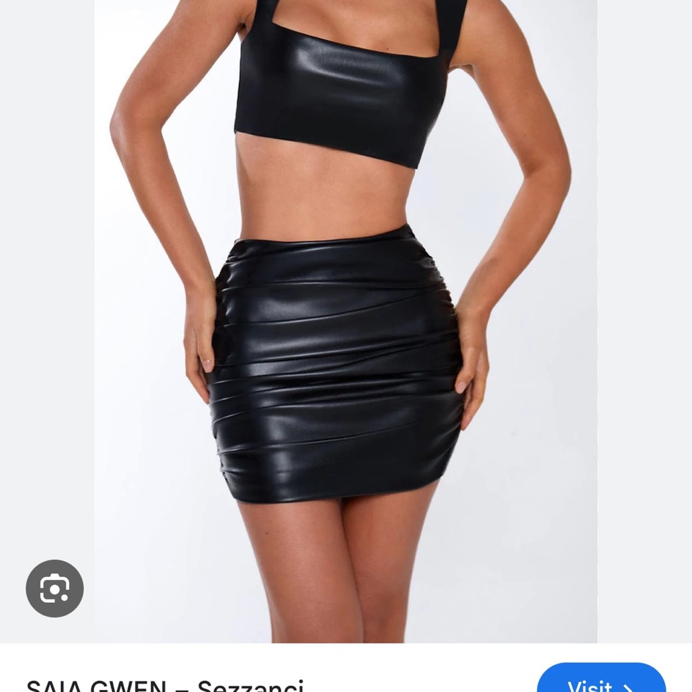 Sleek Black Mini Skirt